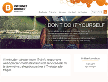 Tablet Screenshot of internetborder.se